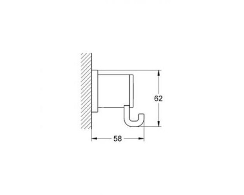 Крючок для халата GROHE Allure, хром