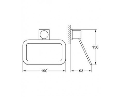 Кольцо для полотенца GROHE Allure, хром
