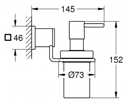 Дозатор жидкого мыла, GROHE Allure, хром