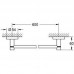 Держатель для банного полотенца GROHE Essentials 600мм, хром 40366001