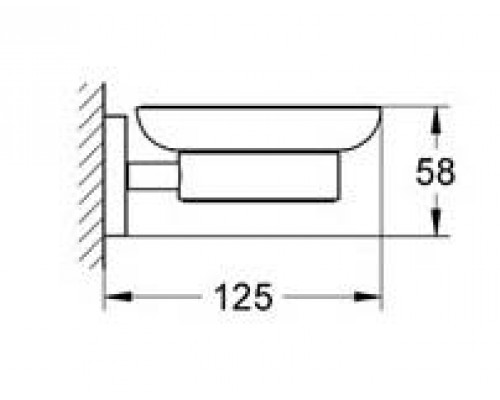 Мыльница с держателем, GROHE Essentials, хром 40444001