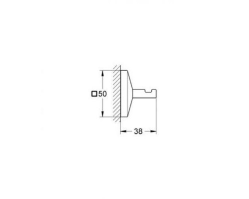 Крючок для халата GROHE Allure Brilliant, хром