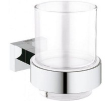 Стакан с держателем, GROHE Essentials Cube, хром, 40755001