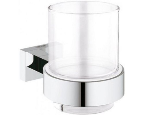 Стакан с держателем, GROHE Essentials Cube, хром, 40755001