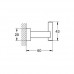 Крючок для банного халата, GROHE Essentials Cube, хром 40511001
