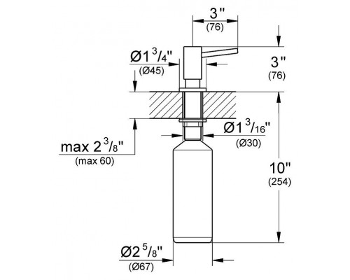 Дозатор жидкого мыла, GROHE Cosmopolitan, суперсталь 40535DC0