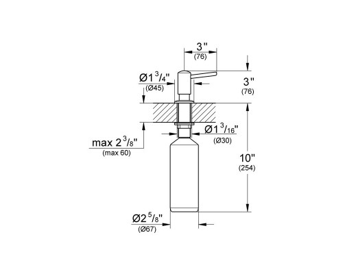 Дозатор жидкого мыла GROHE Contemporary, хром 40536000