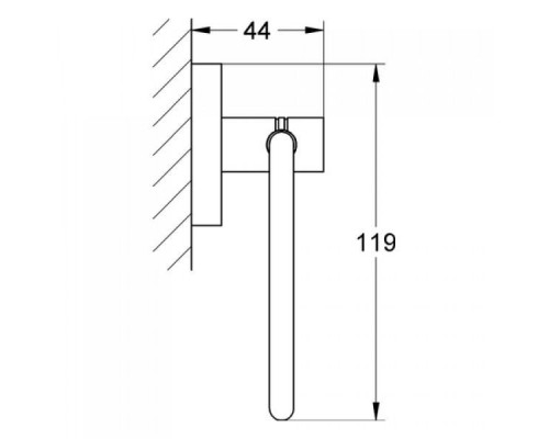 Держатель для туалетной бумаги, GROHE Essentials, хром 40689001