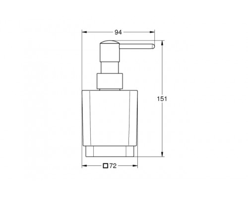 Дозатор жидкого мыла GROHE Selection Cube, хром 40805000
