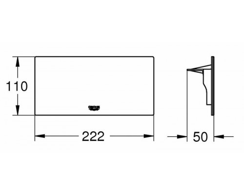 Полочка GROHE Plus для смесителей внешнего монтажа 40954000
