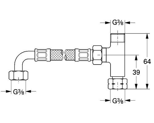 Шланг для подключения Grohe Grohtherm Micro 47533000