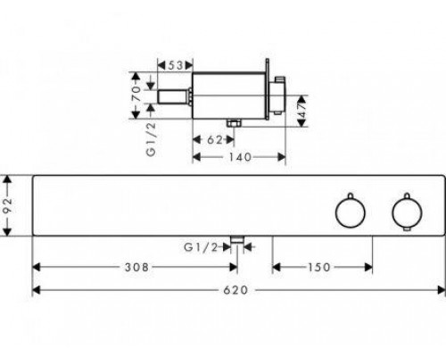 Смеситель для душа Hansgrohe ShowerTablet 600 13108000