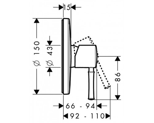 Смеситель скрытого монтажа Hansgrohe Talis Classic (14165000)