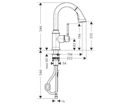 Смеситель Hansgrohe Talis Classic 14864000