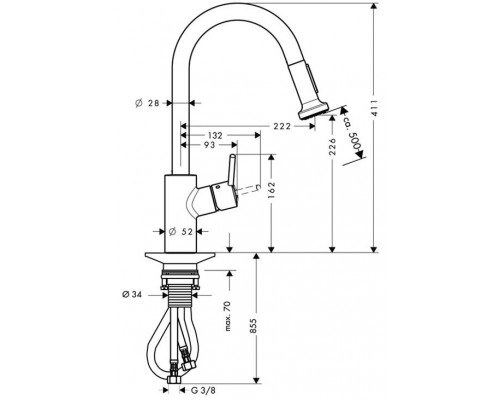 Смеситель Hansgrohe Talis S2 Variarc 14877000