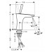 Смеситель для раковины hansgrohe PuraVida 110 15074000, хром