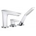 Смеситель для ванны Hansgrohe PuraVida, белый/хром, 3 отверстия, 15432400