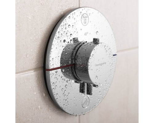 Термостат hansgrohe ShowerSelect Comfort S для скрытого монтажа на 2 функции, 15554000, хром