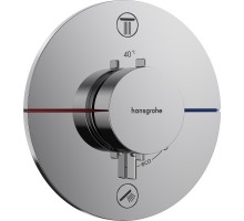 Термостат hansgrohe ShowerSelect Comfort S для скрытого монтажа на 2 функции, 15554000, хром