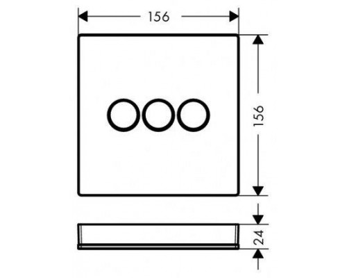 Модуль Hansgrohe ShowerSelect, черный/хром 15736600