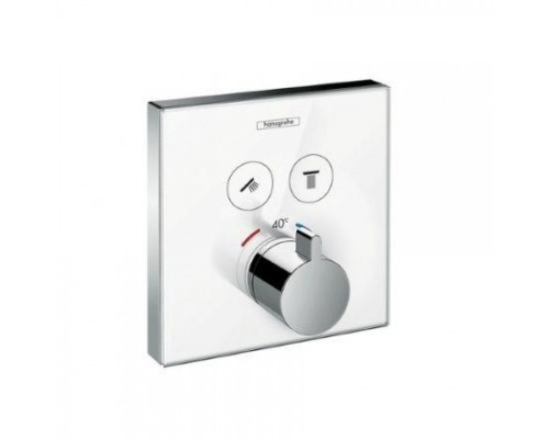 Термостат Hansgrohe ShowerSelect, 2 потребителя, стеклянный, 15738400