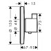 Панель термостата смесителя Hansgrohe Ecostat S, 15755000