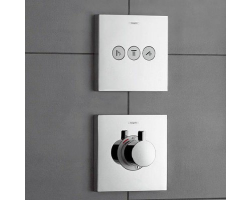 Панель скрытого смесителя с термостатом Hansgrohe Select, 15760000