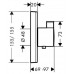 Панель скрытого смесителя с термостатом Hansgrohe Select, 15760000