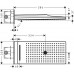 Верхний душ, тропический hansgrohe Rainmaker Select 580 3jet EcoSmart с настенным креплением скрытого монтажа 24011400, белый/хром