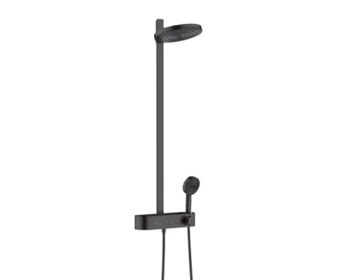 Душевая система Hansgrohe Pulsify Showerpipe 260, 2j, термостат, черный, 24240670
