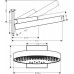 Верхний душ Hansgrohe Rainfinity 360, 3jet, 26234700