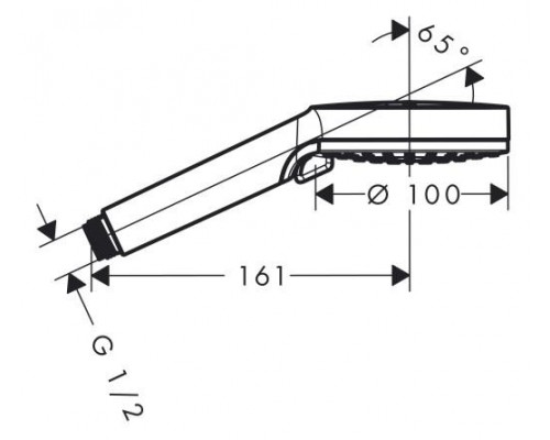 Ручной душ Hansgrohe Crometta Vario, EcoSmart, 9 л/мин, 26332400