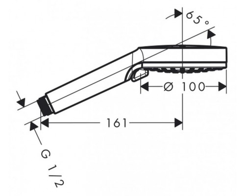 Ручной душ Hansgrohe Crometta Vario, Green, 6 л/мин, 26336400