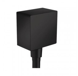 Шланговое подсоединение Hansgrohe FixFit Square, матовый черный, 26455670