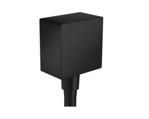 Шланговое подсоединение Hansgrohe FixFit Square, матовый черный, 26455670