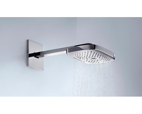 Верхний душ hansgrohe Raindance Select E 300 3jet с настенным кронштейном скрытого монтажа 26468000, хром