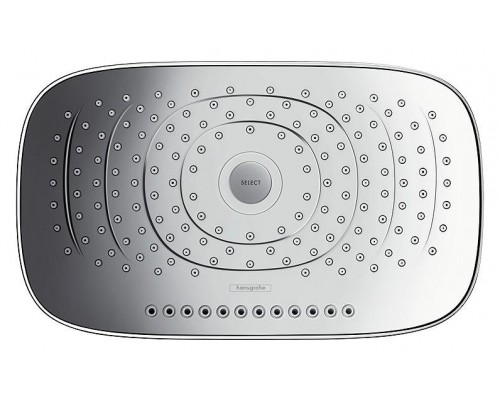 Верхний душ hansgrohe Raindance Select E 300 3jet с настенным кронштейном скрытого монтажа 26468000, хром