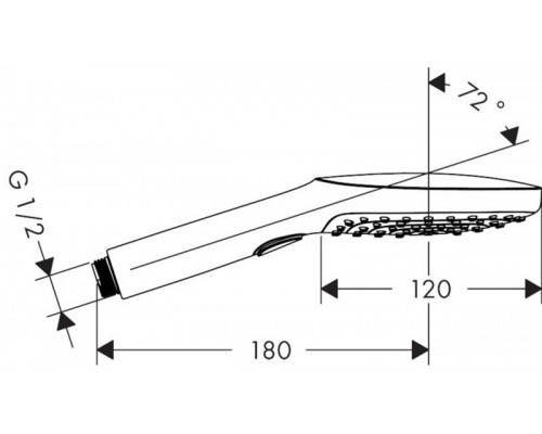 Ручной душ Hansgrohe Raindance Select Е 120, 26520140