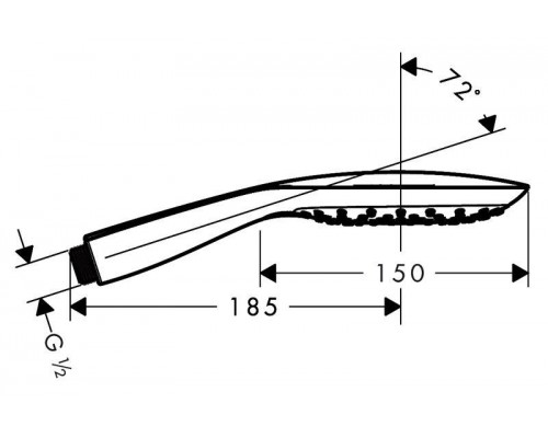Ручной душ Hansgrohe Raindance Select Е 150, 3jet, 26550400
