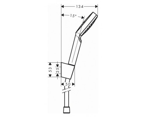 Душевой набор Hansgrohe Crometta, 1jet, шланг 160 см, 26567400