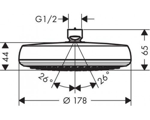 Верхний душ Hansgrohe Crometta 100 26576400
