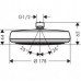 Верхний душ EcoSmart 9 л/мин Hansgrohe Crometta 160 1jet 26578400