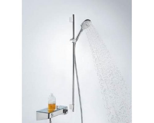 Душевой набор Hansgrohe Raindance Select 120, 3jet, EcoSmart, штанга 90 см, мыльница, 26623000