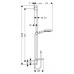 Душевая стойка Hansgrohe Raindance Select S 120, 3jet, 65 см, 26631400