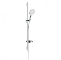 Душевой набор hansgrohe Raindance Select S 120 3jet EcoSmart с душевой штангой и мыльницей 26633400 белый/хром