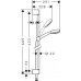 Душевой гарнитур hansgrohe Crometta 100 1jet EcoSmart со штангой 65 см 26655400, белый/хром