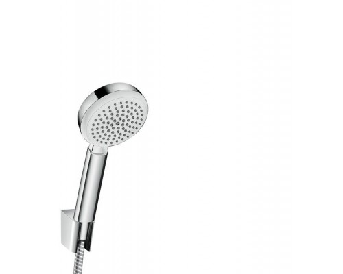 Душевой набор hansgrohe Crometta 100 4jet Vario с держателем и шлангом 125 см 26666400, белый/хром