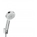 Душевой набор hansgrohe Crometta 100 4jet Vario с держателем и шлангом 125 см 26666400, белый/хром