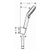 Душевой набор Hansgrohe Crometta Vario, EcoSmart, с шлангом 125 см, 26693400