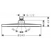 Верхний душ Hansgrohe Crometta S 240, 1jet, LowPressure, 26725000